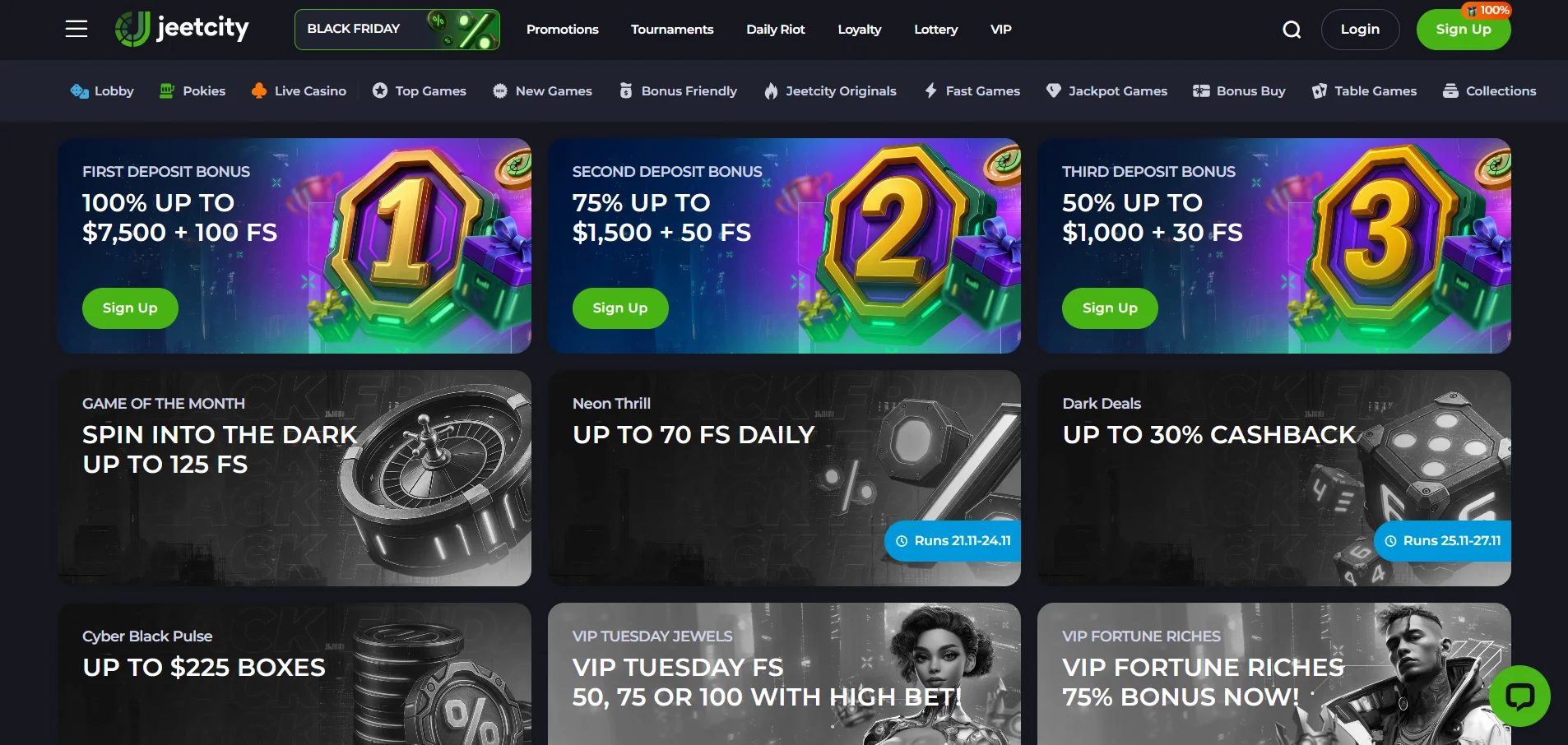 Types of JeetCity Casino Bonuses